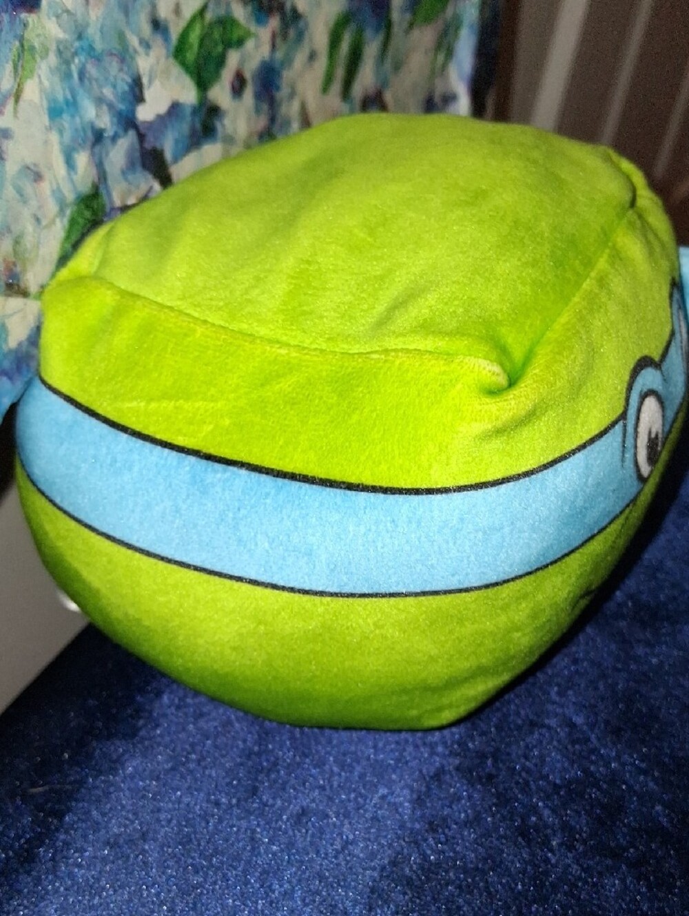 TNMT Leonardo Kids Plush Character- Lime Green with Blue Mask - Picture 3 of 8